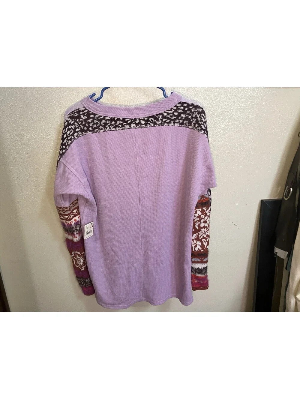 Free People Mixed Knit Thermal Boho Cottagcore Hippie Festival Nwt